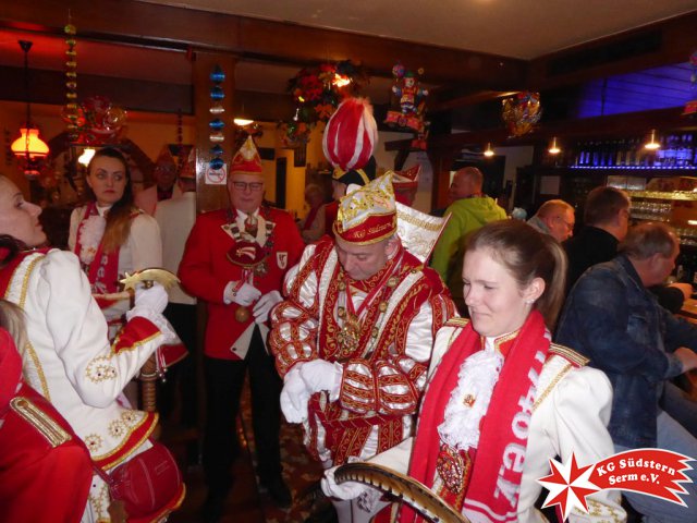 21.02.2019 - Wagenbauessen bei Viet Serm mit Stadtprinz Kevin I